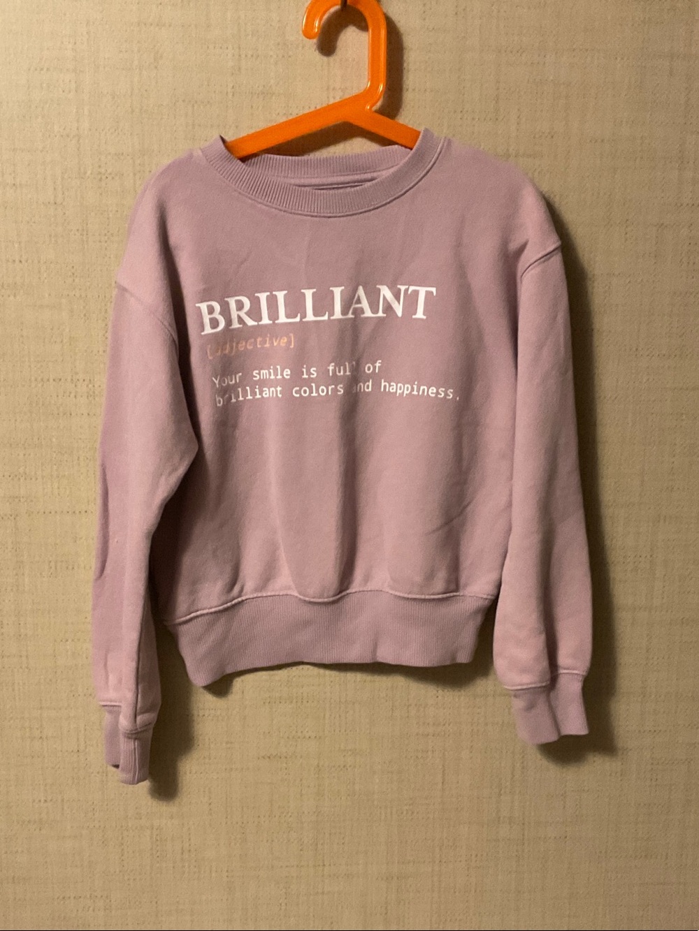 Rebrilliant Lavender Graphic Crewneck Sweatshirt